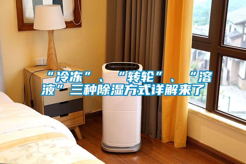“冷凍”、“轉(zhuǎn)輪”、“溶液”三種除濕方式詳解來了