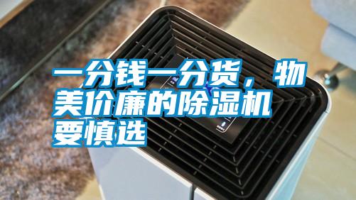 一分錢一分貨，物美價(jià)廉的除濕機(jī)要慎選