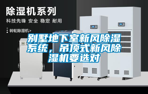別墅地下室新風(fēng)除濕系統(tǒng)，吊頂式新風(fēng)除濕機要選對