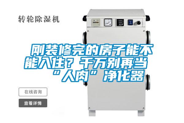 剛裝修完的房子能不能入??？千萬(wàn)別再當(dāng)“人肉”凈化器