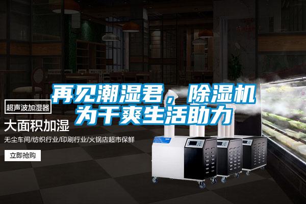 再見潮濕君，除濕機為干爽生活助力