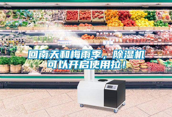 回南天和梅雨季，除濕機(jī)可以開啟使用拉！