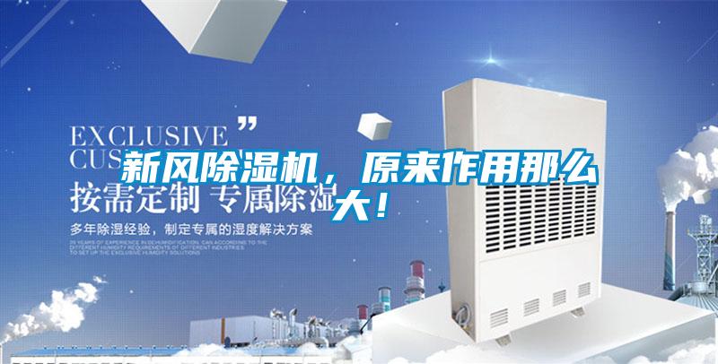 新風(fēng)除濕機(jī)，原來(lái)作用那么大！