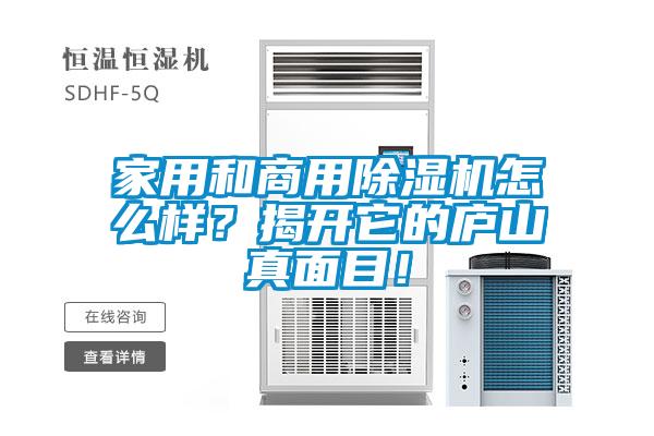 家用和商用除濕機(jī)怎么樣？揭開它的廬山真面目！