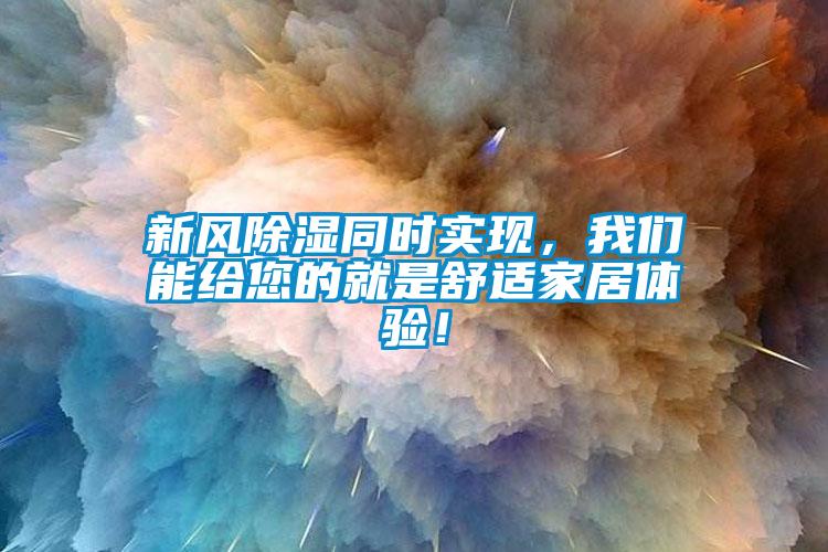 新風(fēng)除濕同時(shí)實(shí)現(xiàn)，我們能給您的就是舒適家居體驗(yàn)！