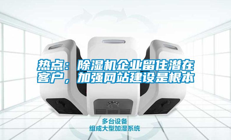 熱點(diǎn)：除濕機(jī)企業(yè)留住潛在客戶，加強(qiáng)網(wǎng)站建設(shè)是根本