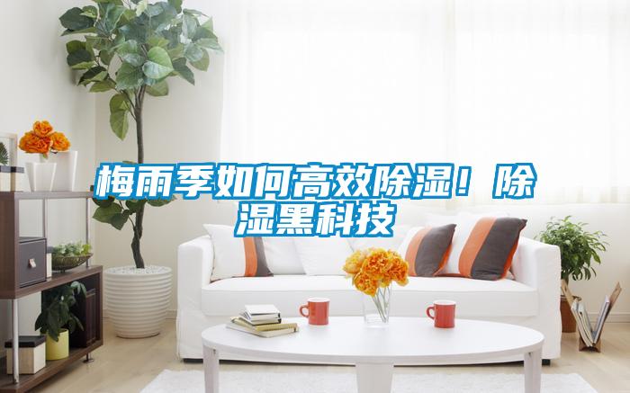 梅雨季如何高效除濕！除濕黑科技