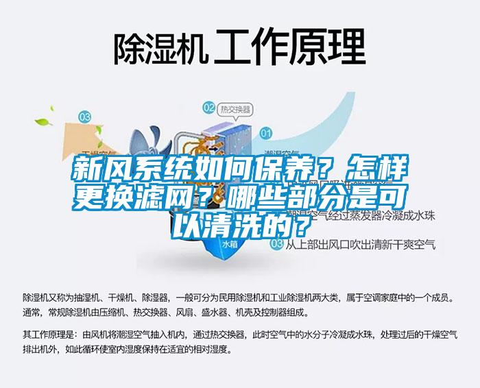 新風(fēng)系統(tǒng)如何保養(yǎng)？怎樣更換濾網(wǎng)？哪些部分是可以清洗的？