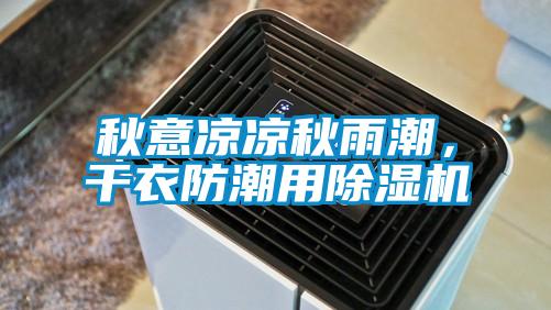秋意涼涼秋雨潮，干衣防潮用除濕機(jī)
