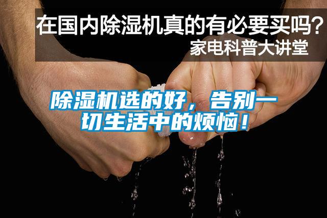 除濕機選的好，告別一切生活中的煩惱！