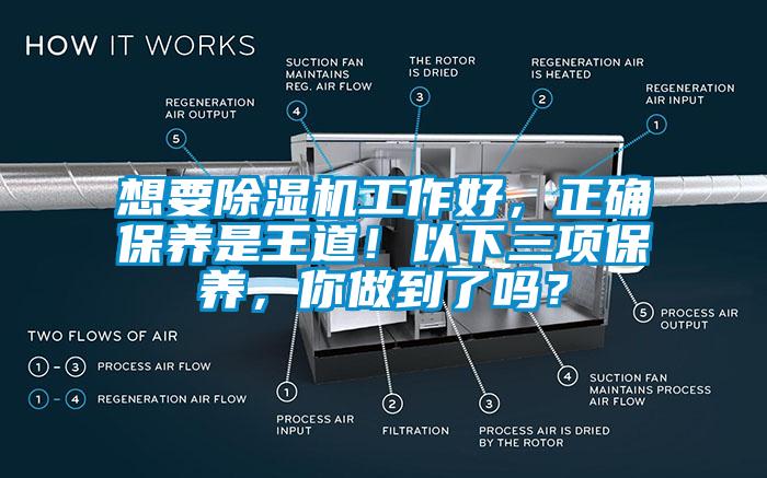 想要除濕機工作好，正確保養(yǎng)是王道！以下三項保養(yǎng)，你做到了嗎？