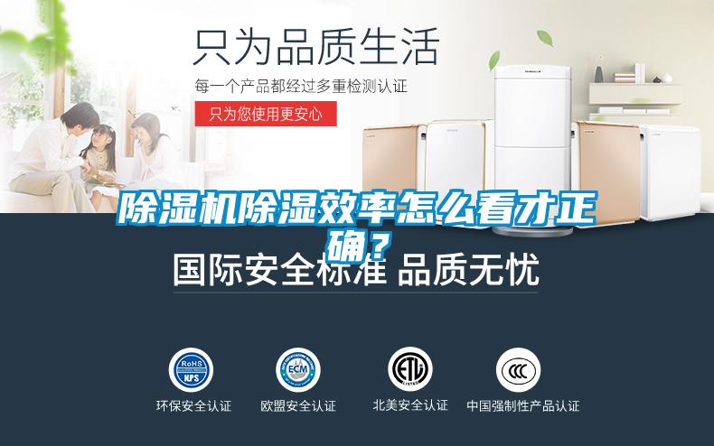 除濕機(jī)除濕效率怎么看才正確？