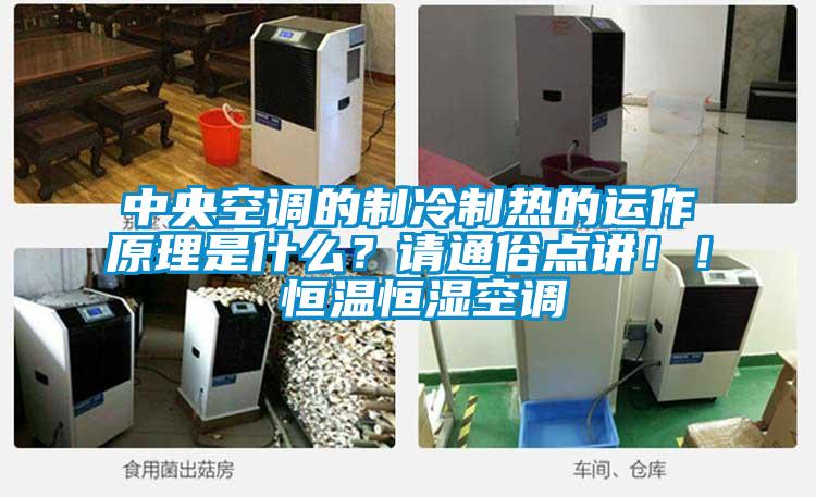 中央空調的制冷制熱的運作原理是什么？請通俗點講??！ 恒溫恒濕空調