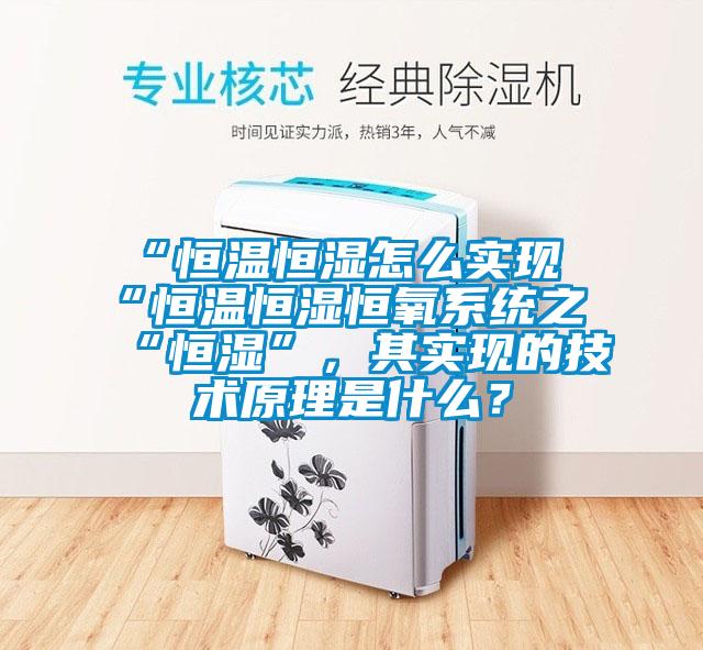 “恒溫恒濕怎么實(shí)現(xiàn)“恒溫恒濕恒氧系統(tǒng)之“恒濕”，其實(shí)現(xiàn)的技術(shù)原理是什么？
