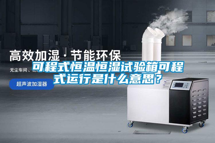 可程式恒溫恒濕試驗(yàn)箱可程式運(yùn)行是什么意思？