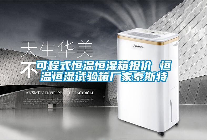 可程式恒溫恒濕箱報價 恒溫恒濕試驗(yàn)箱廠家泰斯特