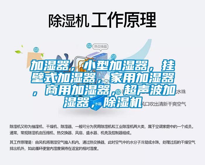 加濕器，小型加濕器，掛壁式加濕器，家用加濕器，商用加濕器，超聲波加濕器，除濕機