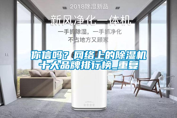 你信嗎？網(wǎng)絡(luò)上的除濕機十大品牌排行榜_重復(fù)
