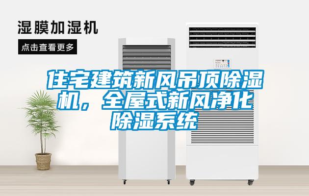 住宅建筑新風吊頂除濕機，全屋式新風凈化除濕系統(tǒng)