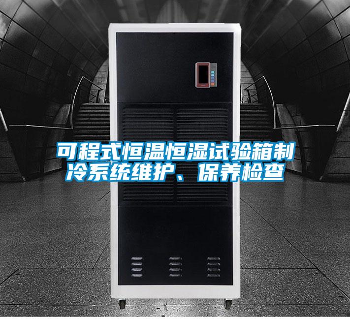 可程式恒溫恒濕試驗箱制冷系統(tǒng)維護(hù)、保養(yǎng)檢查
