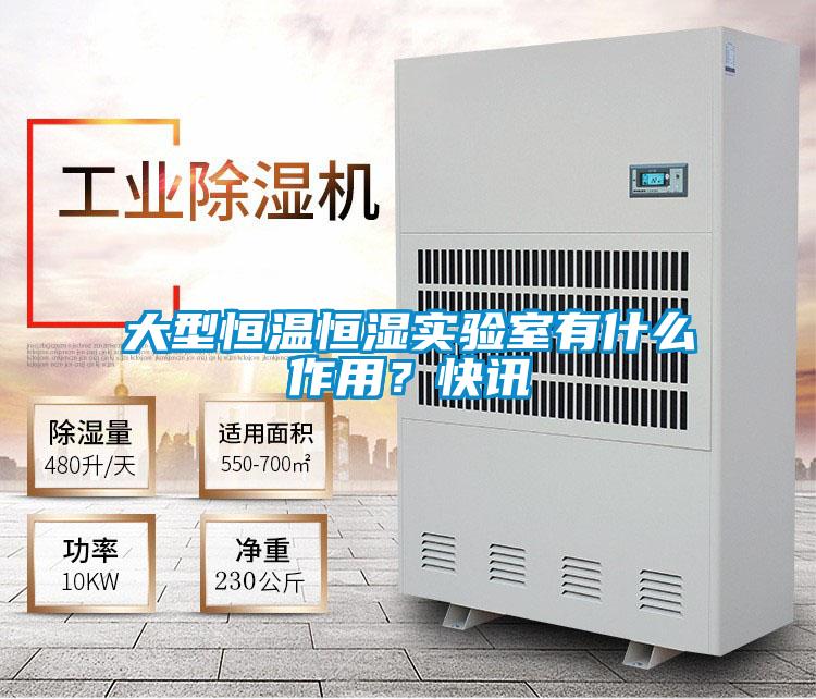 大型恒溫恒濕實驗室有什么作用？快訊