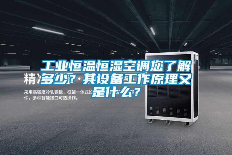 工業(yè)恒溫恒濕空調(diào)您了解多少？其設(shè)備工作原理又是什么？