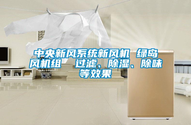 中央新風系統(tǒng)新風機 綠島風機組  過濾、除濕、除味等效果