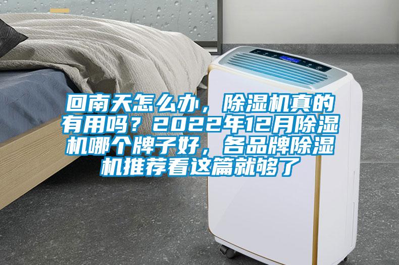 回南天怎么辦，除濕機(jī)真的有用嗎？2022年12月除濕機(jī)哪個牌子好，各品牌除濕機(jī)推薦看這篇就夠了