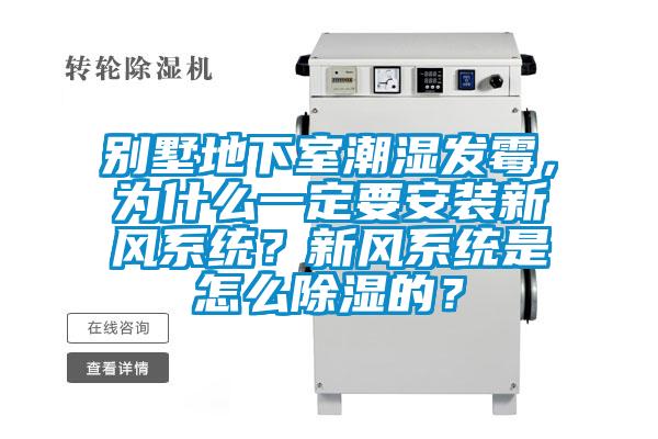 別墅地下室潮濕發(fā)霉，為什么一定要安裝新風系統(tǒng)？新風系統(tǒng)是怎么除濕的？