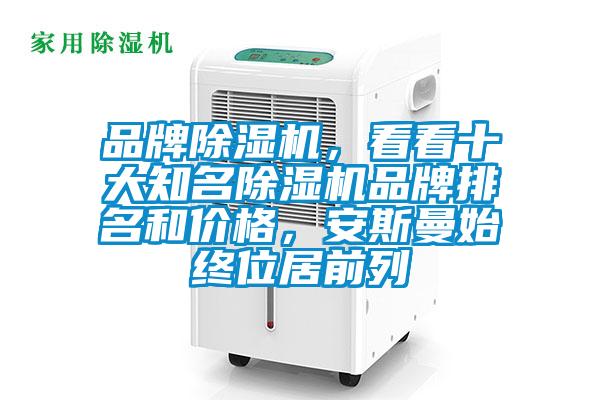 品牌除濕機，看看十大知名除濕機品牌排名和價格，安斯曼始終位居前列