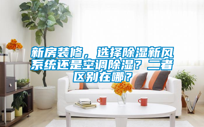 新房裝修，選擇除濕新風系統(tǒng)還是空調除濕？二者區(qū)別在哪？