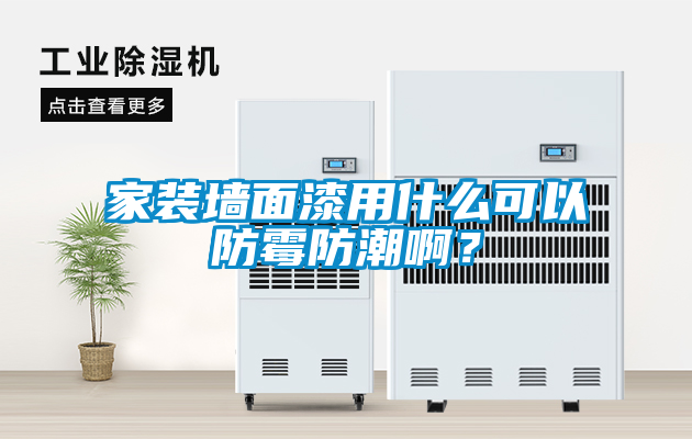 家裝墻面漆用什么可以防霉防潮??？