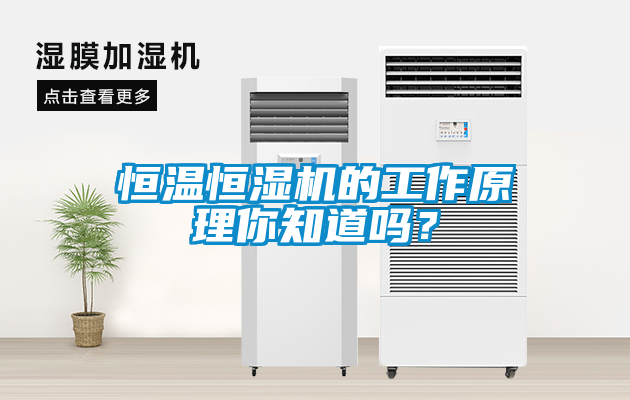 恒溫恒濕機(jī)的工作原理你知道嗎？