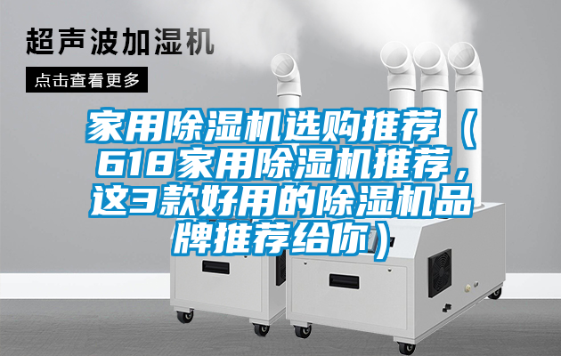 家用除濕機選購推薦（618家用除濕機推薦，這3款好用的除濕機品牌推薦給你）