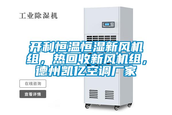 開利恒溫恒濕新風(fēng)機組，熱回收新風(fēng)機組，德州凱億空調(diào)廠家