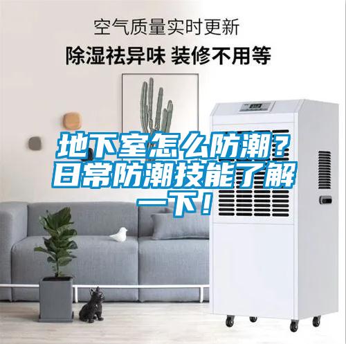 地下室怎么防潮？日常防潮技能了解一下！