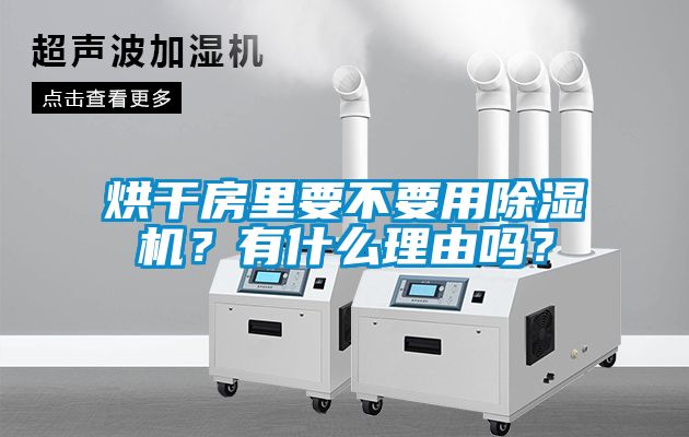 烘干房里要不要用除濕機？有什么理由嗎？