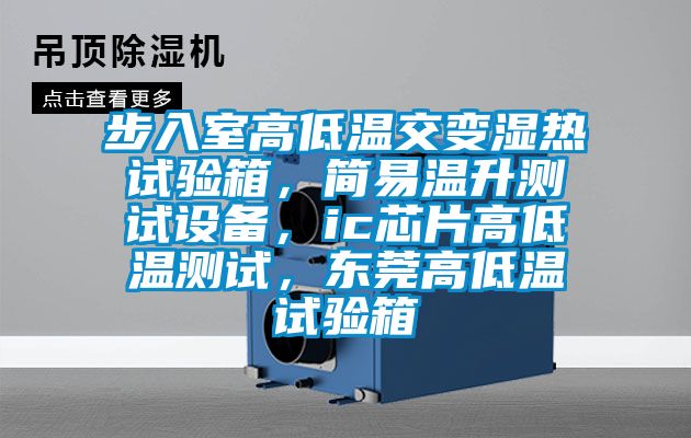 步入室高低溫交變濕熱試驗(yàn)箱，簡易溫升測(cè)試設(shè)備，ic芯片高低溫測(cè)試，東莞高低溫試驗(yàn)箱
