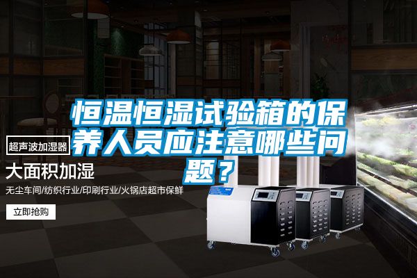 恒溫恒濕試驗(yàn)箱的保養(yǎng)人員應(yīng)注意哪些問(wèn)題？