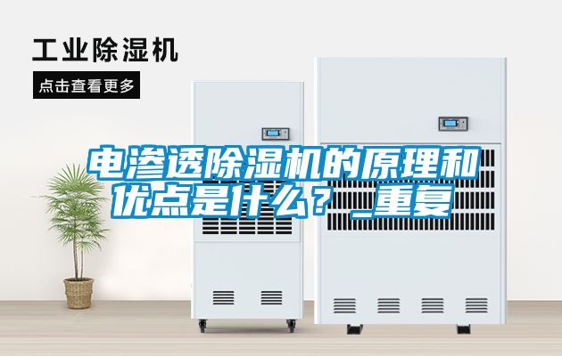 電滲透除濕機的原理和優(yōu)點是什么？_重復(fù)