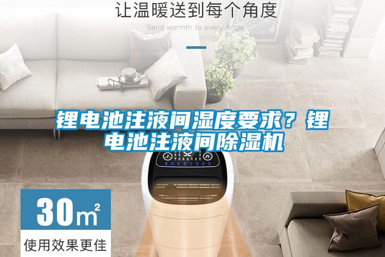 鋰電池注液間濕度要求？鋰電池注液間除濕機(jī)