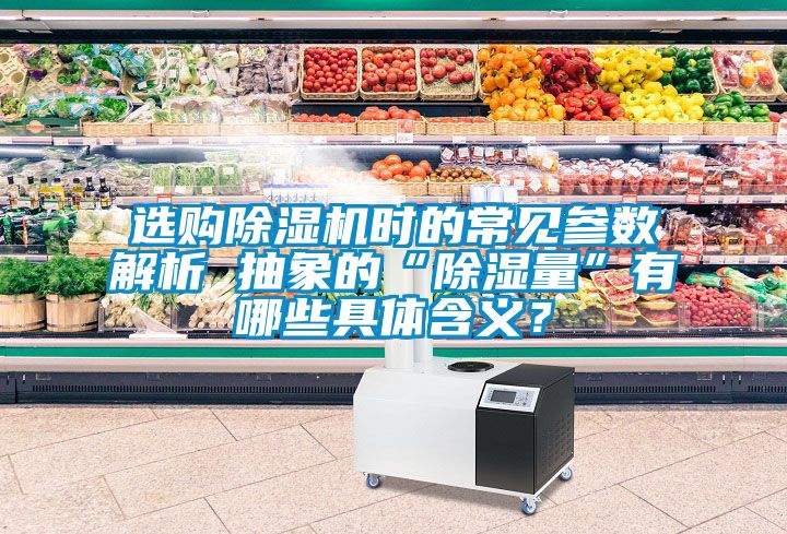 選購(gòu)除濕機(jī)時(shí)的常見參數(shù)解析 抽象的“除濕量”有哪些具體含義？