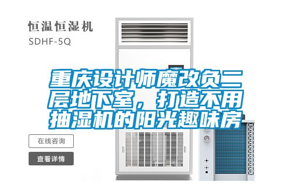 重慶設計師魔改負二層地下室，打造不用抽濕機的陽光趣味房