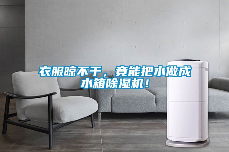衣服晾不干，竟能把水做成水箱除濕機！