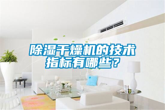 除濕干燥機(jī)的技術(shù)指標(biāo)有哪些？