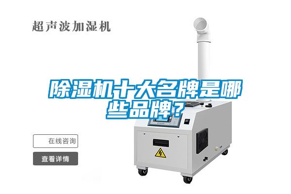 除濕機(jī)十大名牌是哪些品牌？