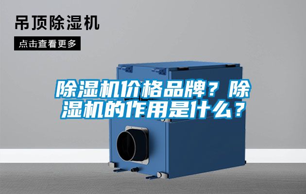 除濕機(jī)價(jià)格品牌？除濕機(jī)的作用是什么？