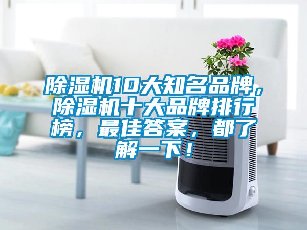 除濕機(jī)10大知名品牌，除濕機(jī)十大品牌排行榜，最佳答案，都了解一下！