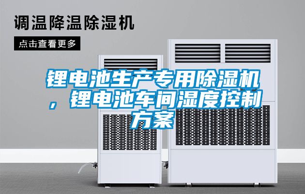 鋰電池生產(chǎn)專用除濕機(jī)，鋰電池車間濕度控制方案