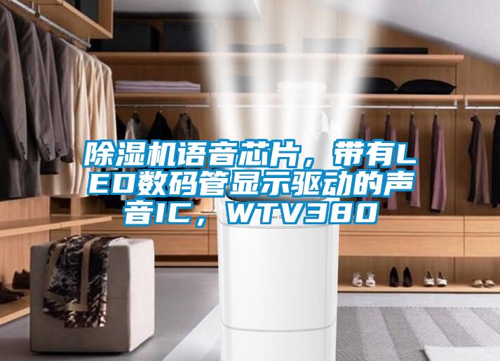 除濕機語音芯片，帶有LED數(shù)碼管顯示驅(qū)動的聲音IC，WTV380